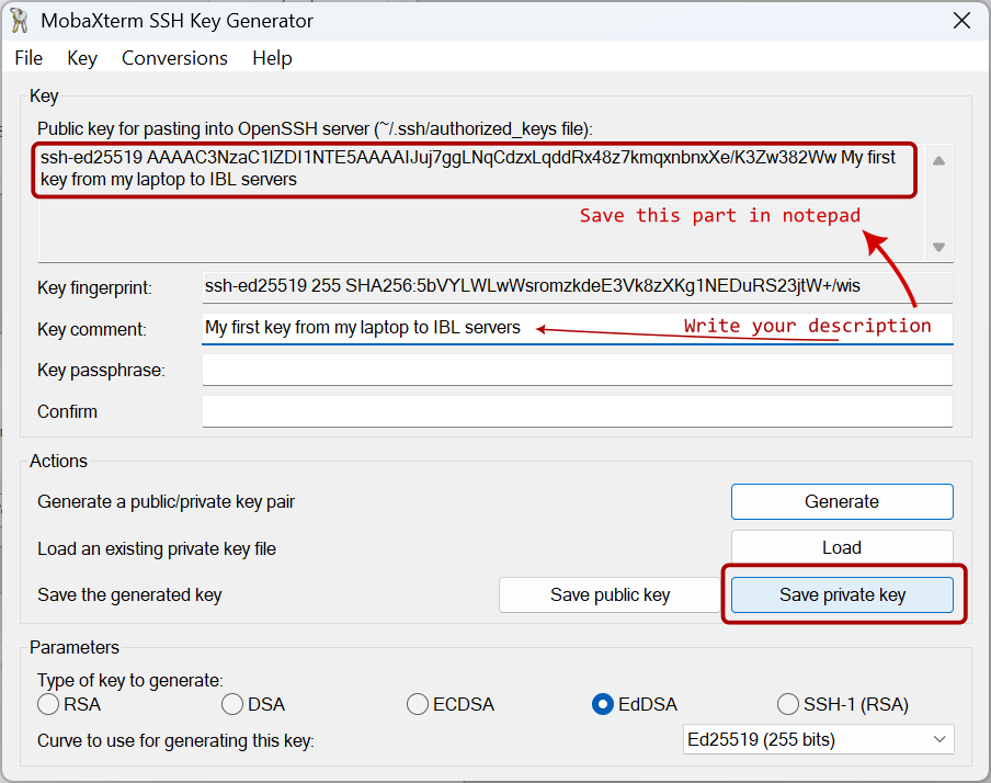 MobaXterm keygen comment and save